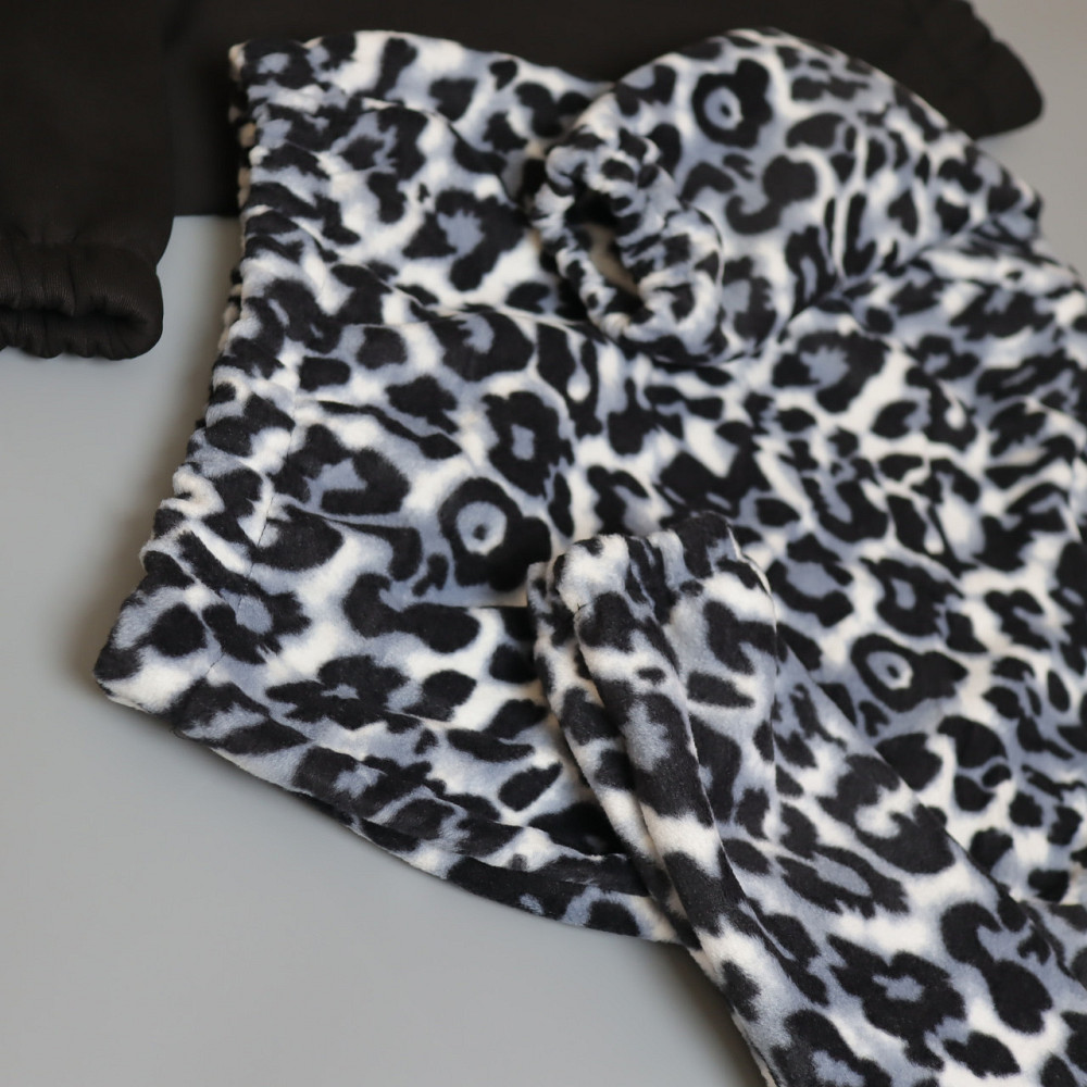 Чорний демісезонний костюм лео сірий (толстовка на блискавці + штани) 92 Кам'янець-Подільський - фото 5