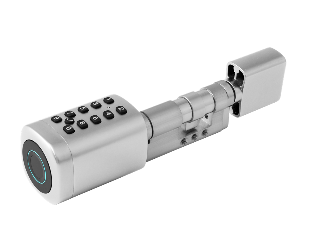 Умный дверной биометрический замок (цилиндр) SEVEN LOCK SL-7773BF silver (40-106 мм) Киев - изображение 12