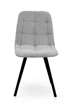 Стілець Софт, метал чорний/ тканина світло сіра Київ