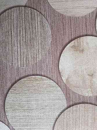 Шпалери метрові вінілові на флізелін Grandeco ATB геометрія кола коричневі кави з молоком прожилки золотом Київ