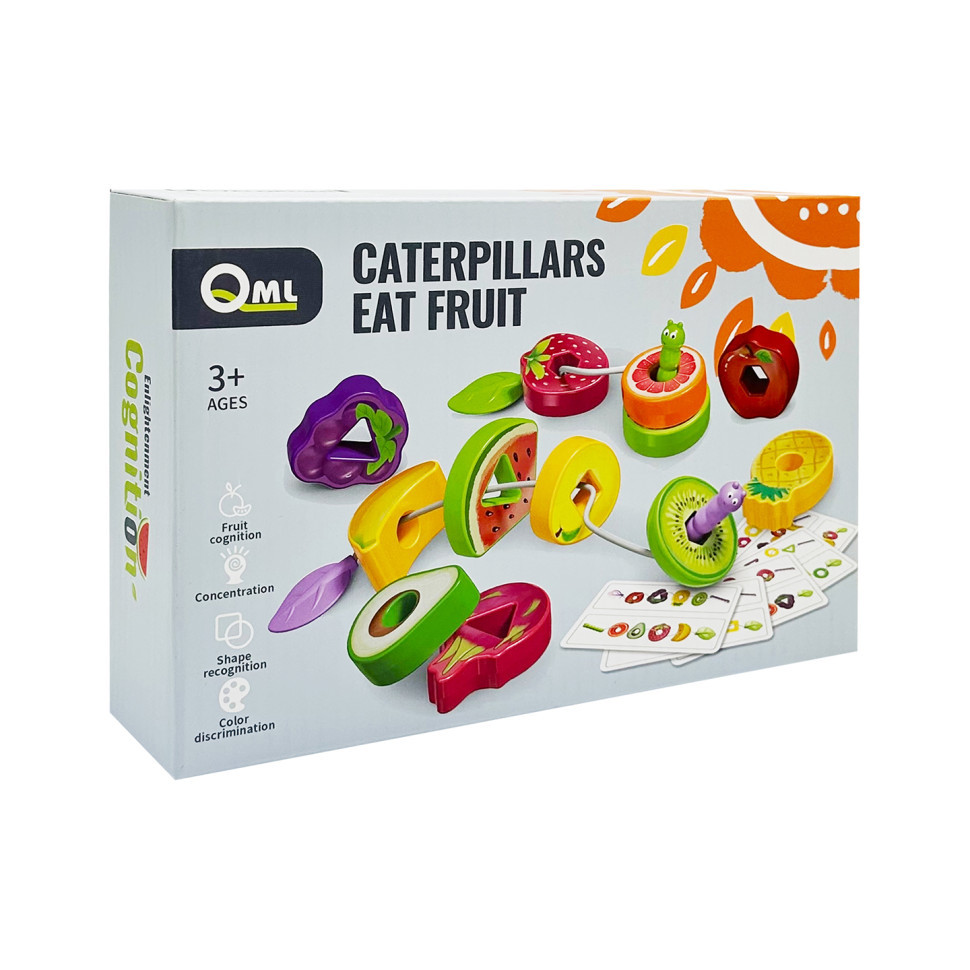 Дитяча іграшка "Шнурівка: Фрукти" M10C 12 продуктів, 2 мотузки, 6 карток Вінниця - фото 1