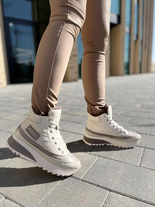 Черевики жіночі VLADEKS бежеві натуральна шкіра зима размеры 36-41 (4917) Коломия - фото 5