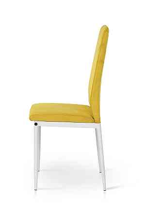 Стілець Річь, білий/велюр жовтий Київ