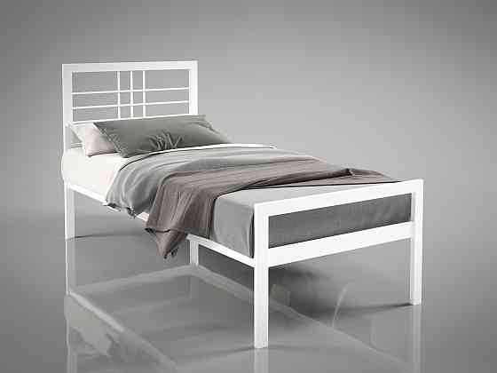 Односпальне металеве ліжко Дамаск від ТМ Теnero 80х200, Щит ДВП, 1 ящик Харків