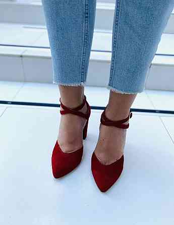 SANTINI Босоніжки жіночі SANTINI 953589-27 червоні (літо, замша натуральна) (3843) Коломыя