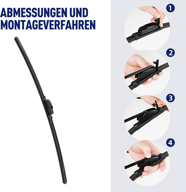 Щітки склоочисника Wifko для Toyota Yaris MK3 2012–2019, передні + задні, комплект всесезонних двірників Київ - фото 7