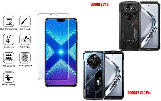 Защитное стекло NeoGlass для DOOGEE V40, DOOGEE V40 Pro – ультрапрозрачное и устойчивое Киев