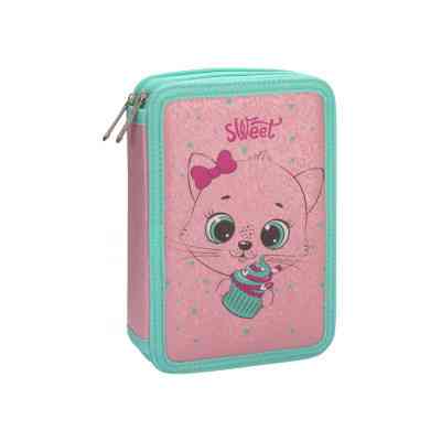 Пенал Cool For School 2 відділення з відворотами Рожевий (CF87276) Вінниця