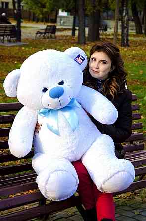 М'яка  іграшка подарунок на 8 березня плюшевий ведмедик Бойд 125 см Білий Тернопіль
