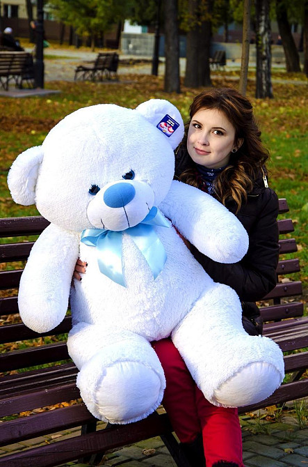 Мягкая игрушка Подарок плюшевый мишка, Плюшевый медведь Бойд 125 см Белый Тернополь - изображение 4