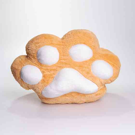 Yiwu М'яка іграшка-подушка з пледом і муфтою 3 в 1 Лапка 40×40×25 (см) Помаранчевий Yiwu 520-18 Коломия