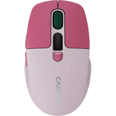 Мышка Canyon MW-26 LCD Silent Wireless/Bluetooth Pink (CNS-CMSW26P) Винница - изображение 1