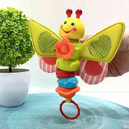 Брязкальце дитяче Limo Toy Метелик 20 см (HB-0033) Чернигов