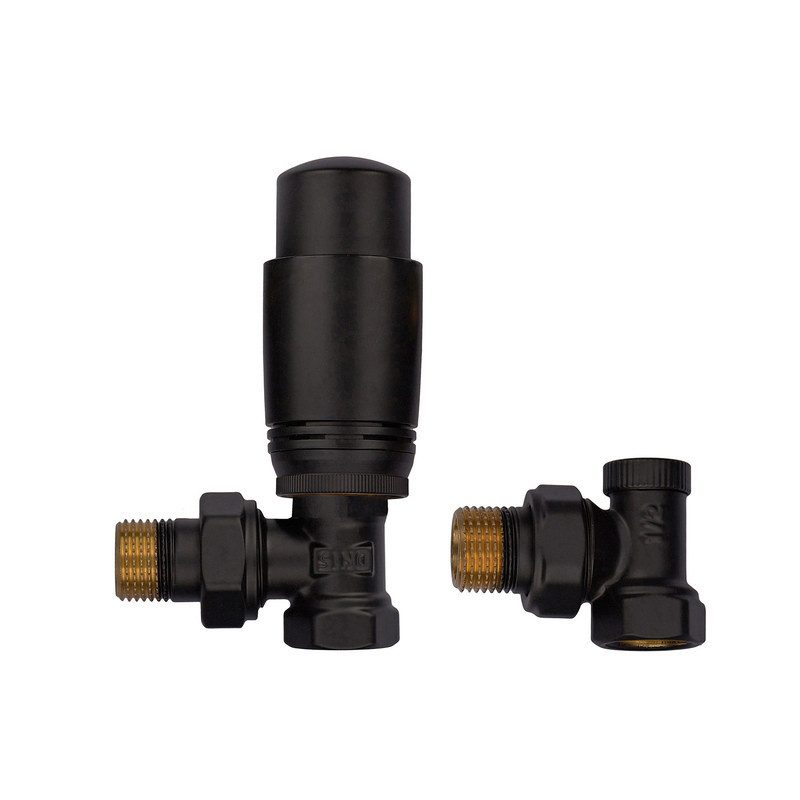 Комплект для підключення радіатора Koer SET-24.Black - 1/2'' кутовий з термоголовкою (KR5283) Київ - фото 3