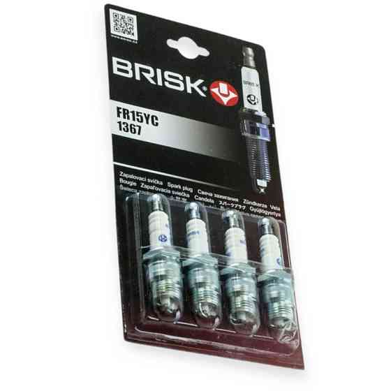 Свічка запалювання Brisk Super FR15YC (Г-52 форд) різьблення на 18 (к-кт 4 шт) блістер Мукачево