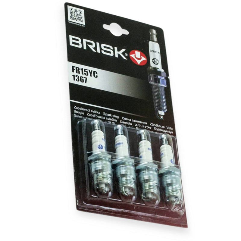 Свеча зажигания Brisk Super FR15YC (Г-52 форд) резьба на 18 (к-кт 4 шт) блистер Мукачево - изображение 1