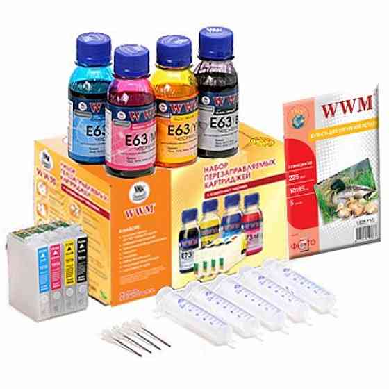 Комплект перезаправляемых картриджей WWM Epson C67/87/CX3700/4100/4700 (RC.T063) Винница