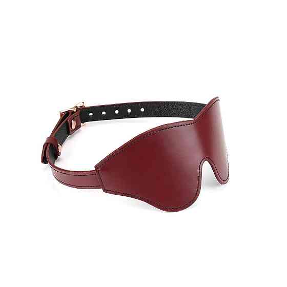 Кожаная маска на глаза Liebe Seele Wine Red Blindfold Sex Aura Киев