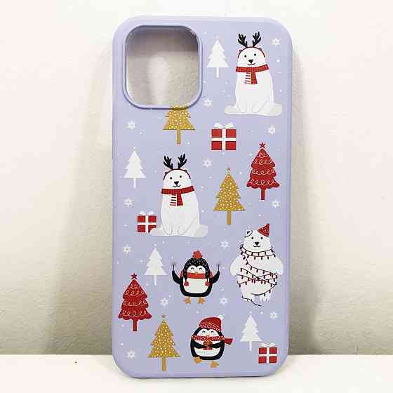 Чохол Apple Iphone 12 Pro Max. Різдво. Колір: фіолетовий JB-14 Івано-Франківськ