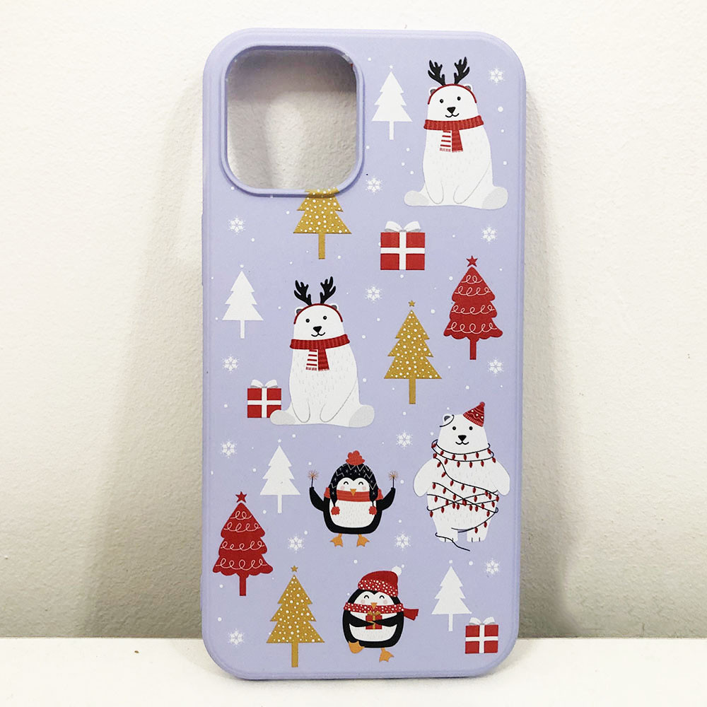 Чохол Apple Iphone 12 Pro Max. Різдво. Колір: фіолетовий JB-14 Івано-Франківськ - фото 2