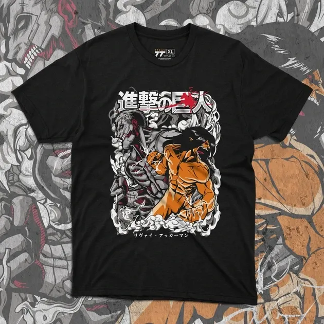 Футболка чоловіча з  принтом Атака Титанов Райнер Брайн и Эрен Егер Розмір 48 Дніпро - фото 1