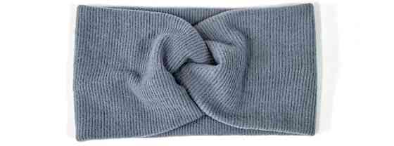 Повязка на голову из ангорки серая Киев
