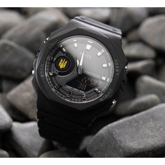 Чоловічий водостійкий тактичний годинник Besta Jocker UA (Чорний) Вінниця - фото 4