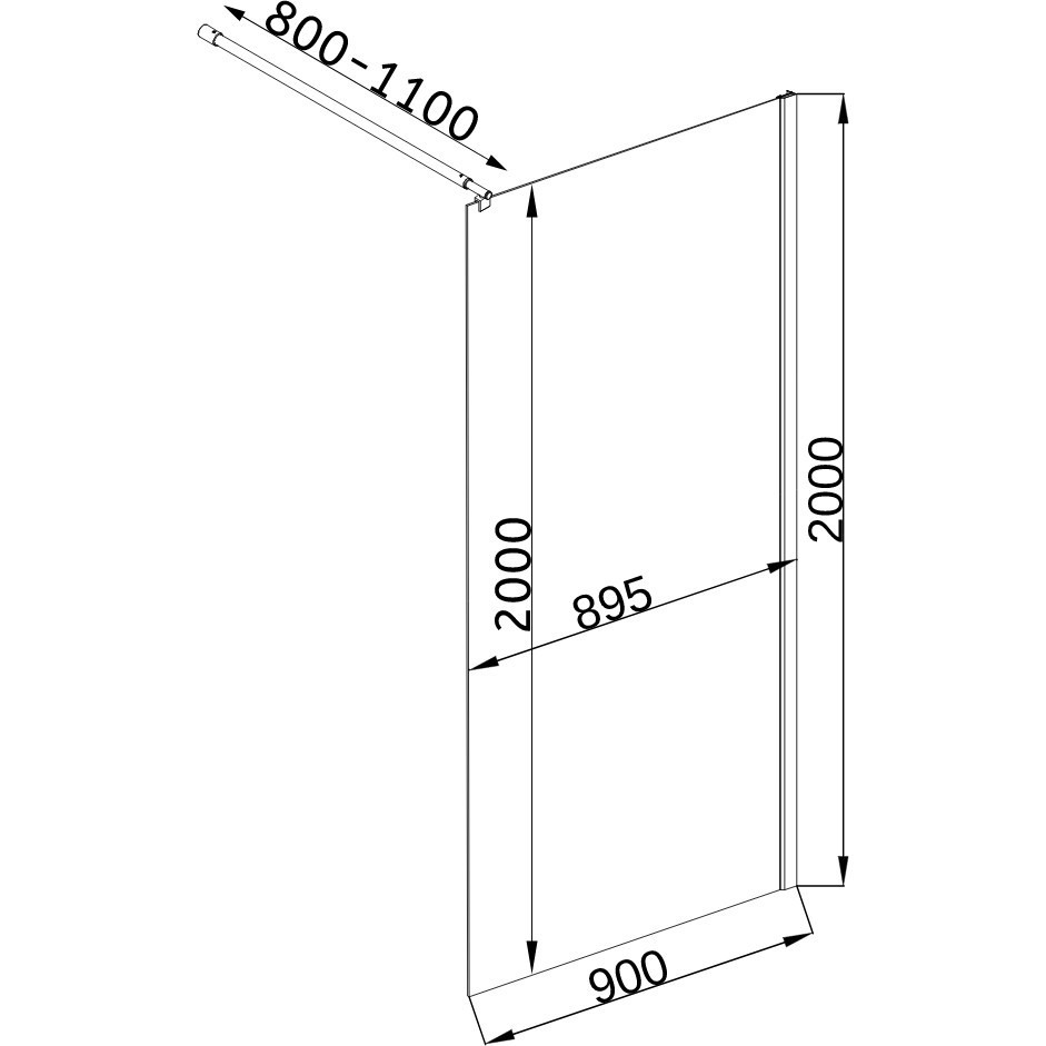 Душевая перегородка LEGA 90TC (90T) BRAVO (1уп.) Киев - изображение 5