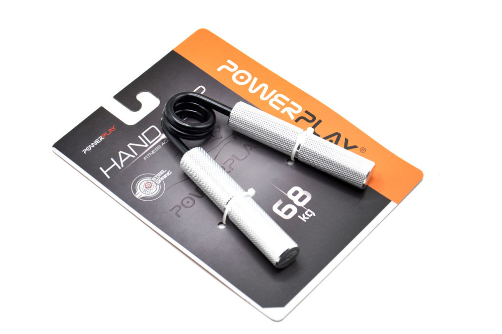 Еспандер-ножиці алюмінієвий PowerPlay 4322 (68 кг) Hand Grip Срібний Луцьк - фото 9