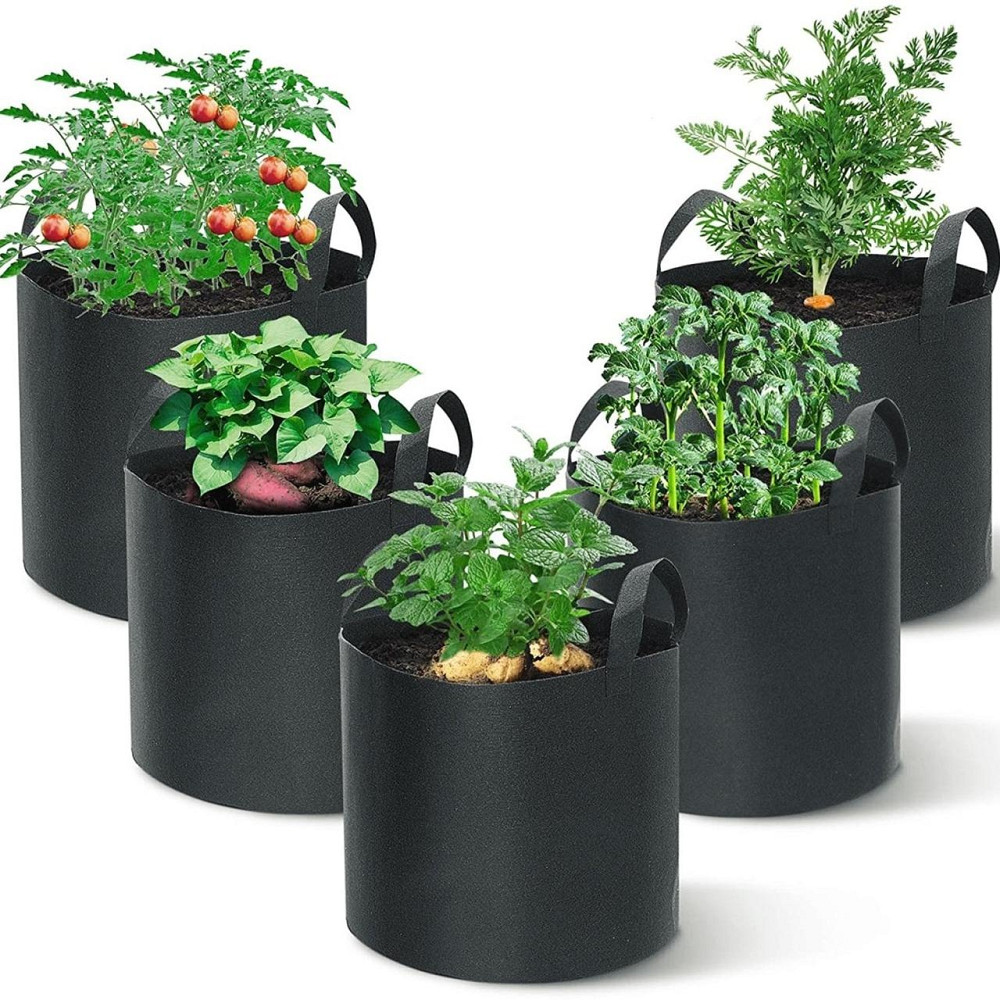 Вазон сумка для выращивания саженцев в саду,теплице горшок переносной для цветов,ягод,овощей, размер 30х35 см Каменец-Подольский - изображение 5