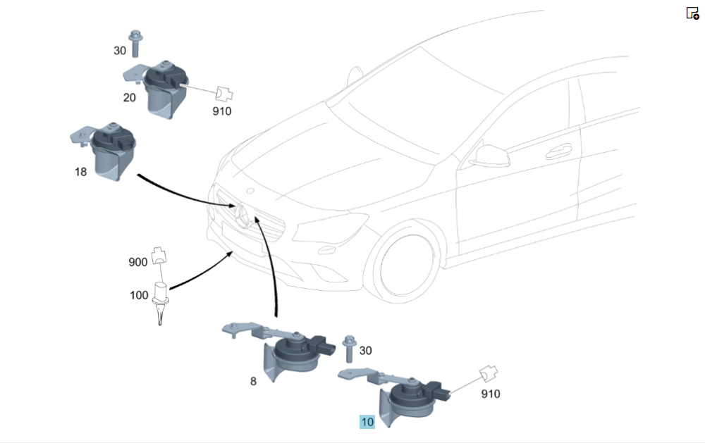 Mercedes-Benz  A0075421520 Клаксон низькочастотний 420 Hz CLA Shooting Brake X117 CLA C117 GLA X156 A-class W176 Одеса - фото 2