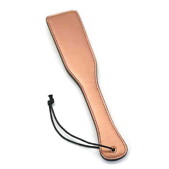 Паддл Liebe Seele Rose Gold Memory Paddle, обтягнутий натуральною шкірою, рожеве золото Sex Aura Київ