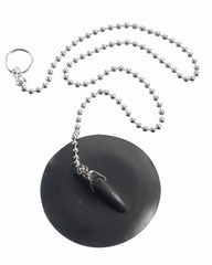 Пробка зливного отвору універсальна, ланцюг кульковий 40 см з нерж O 6 см Киев - изображение 1