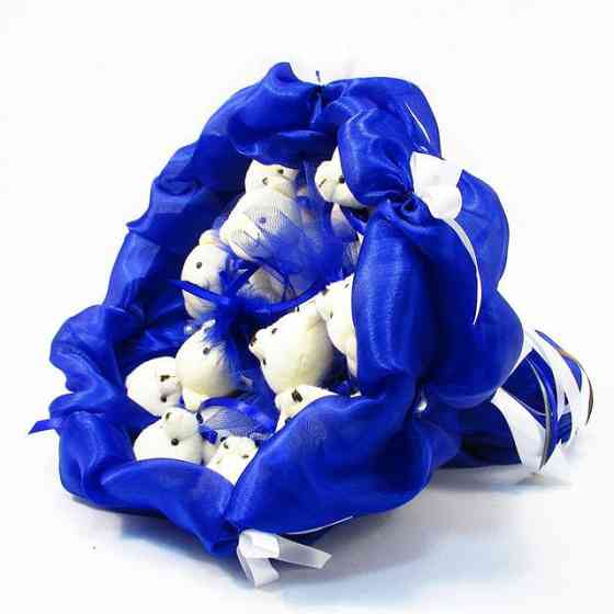 Букет из мягких игрушек 11 мишек 5282IT синий Винница