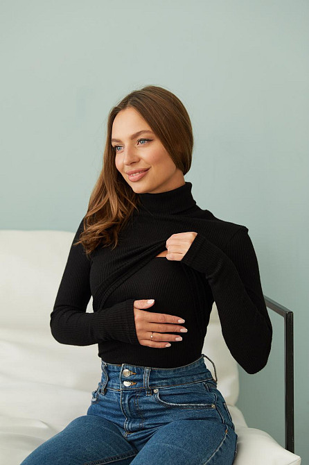 Гольф для беременных и кормящих Dublin L (46) Lullababe Черный Кривой Рог - изображение 8