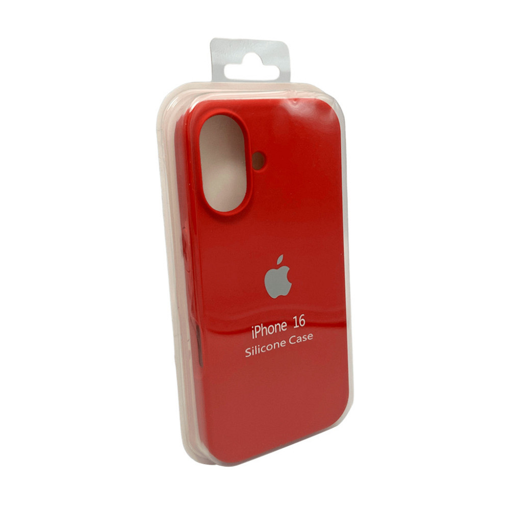 Чехол для iPhone 16, силиконовый, красный Киев - изображение 1