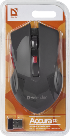 Миша Defender Accura MM-275 Wireless Red (52276) (6414721) Київ