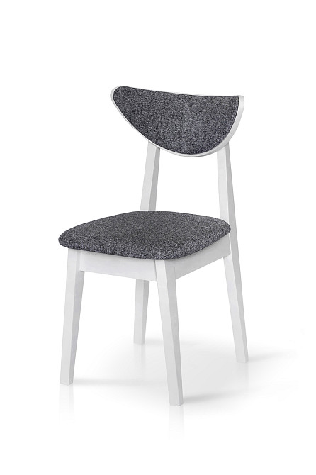 Стілець ОСТІН м'який, білий/сіра тканина Киев - изображение 2