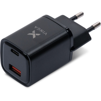 Зарядное устройство Vinga USB-C PD30W + USB-A QC30W Display 33W Max (VCR30ACDB) Винница - изображение 2