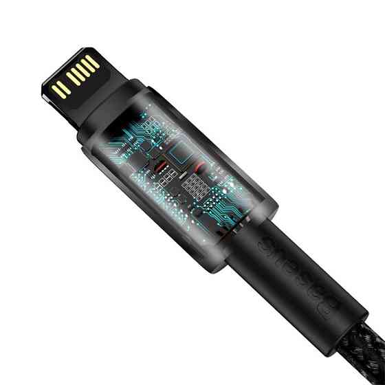 Кабель Baseus Tungsten Gold Fast Charging Data Cable Type-C to iP PD 20W 2m Black Одеса