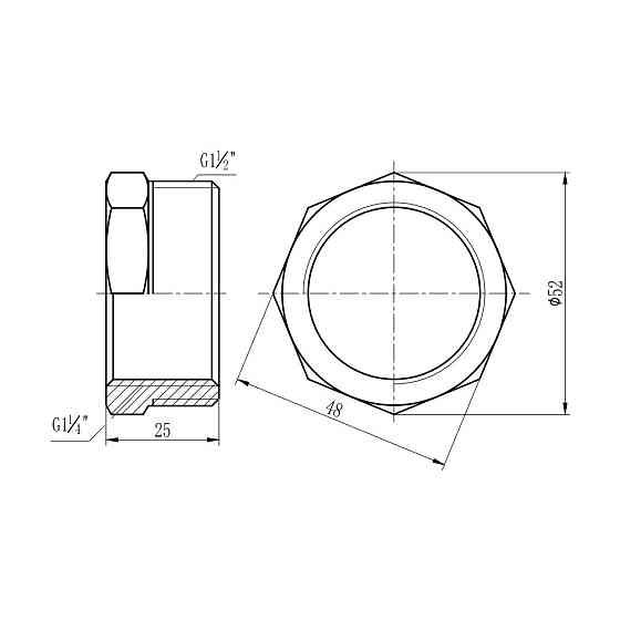 Футорка Thermo Alliance Forte 1 1/2"х1 1/4" НВ SF3744032 Київ