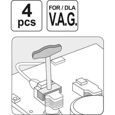 Набір інструментів Yato знімачів для котушок запалювання VAG YT-06205 (YT-06205) Вінниця