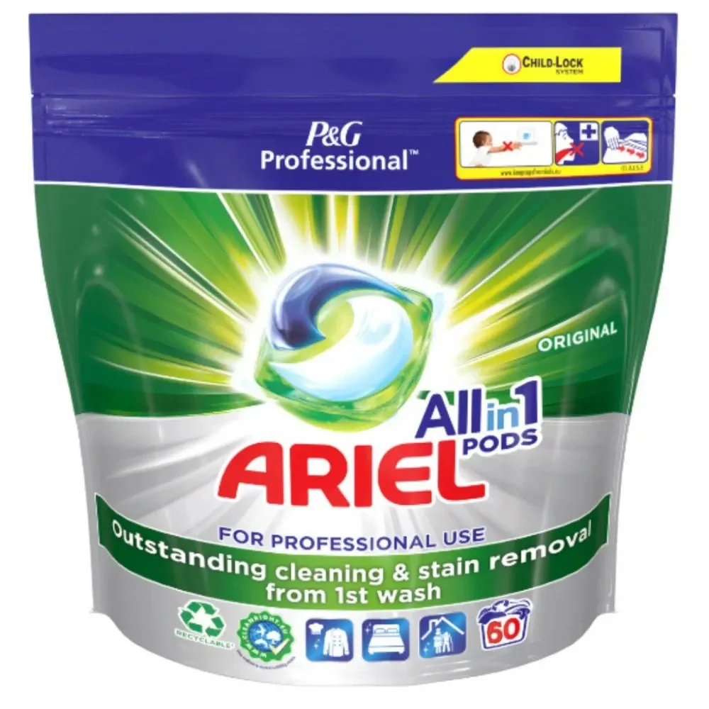 Капсулы для стирки Ariel Original For Professional Use All In 1 Pods, 60 шт Львов - изображение 1