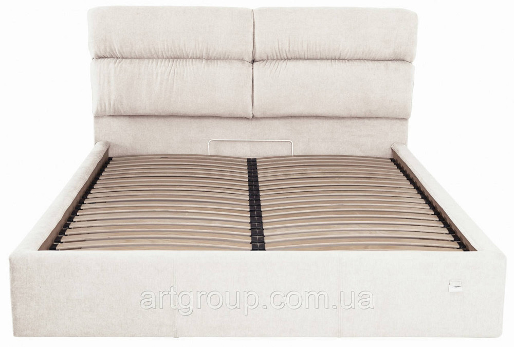 Кровать Двуспальная Oxford Comfort 160 х 190 см Мисти Milk С подъемным механизмом и нишей для белья Бежевый Днепр - изображение 20