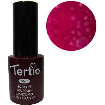 TERTIO гель - лак № 167 (бузковий з великими синьо-червоними блискітками) 10 мл Київ