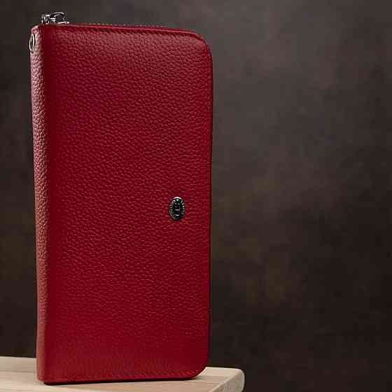 Кошелек женский ST Leather 18419 (ST45-2) очень надежный Красный Киев
