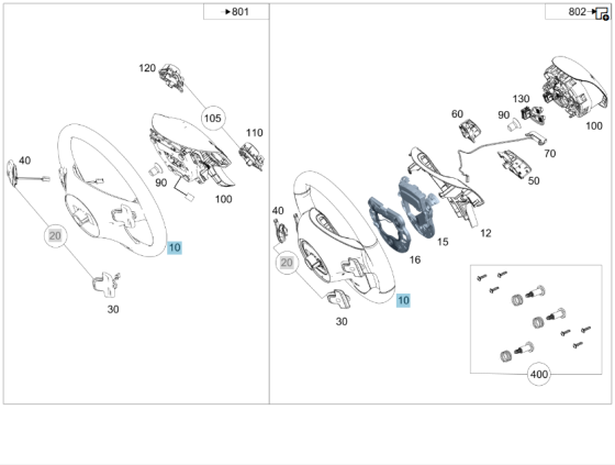 Mercedes-Benz  A2044603303 9E38 Рульове колесо чорна шкіра C-Class Estate S204 C-Class W204 GLK X204 Одеса