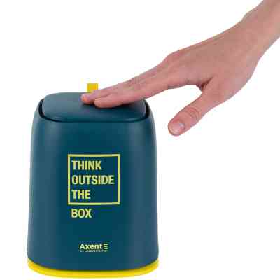 Кошик для паперів Axent Настільний контейнер для сміття, прямокутний, синій індіго (2133-47-A) Вінниця