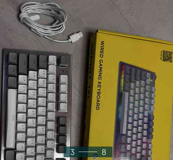 Игровая Клавиатура HATOR Gravity TKL White. Киев