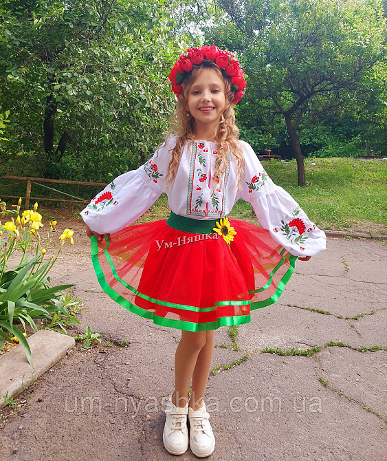 Зелена спідниця під вишиванку Кривий Ріг - фото 7